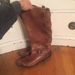 Tall brown boots